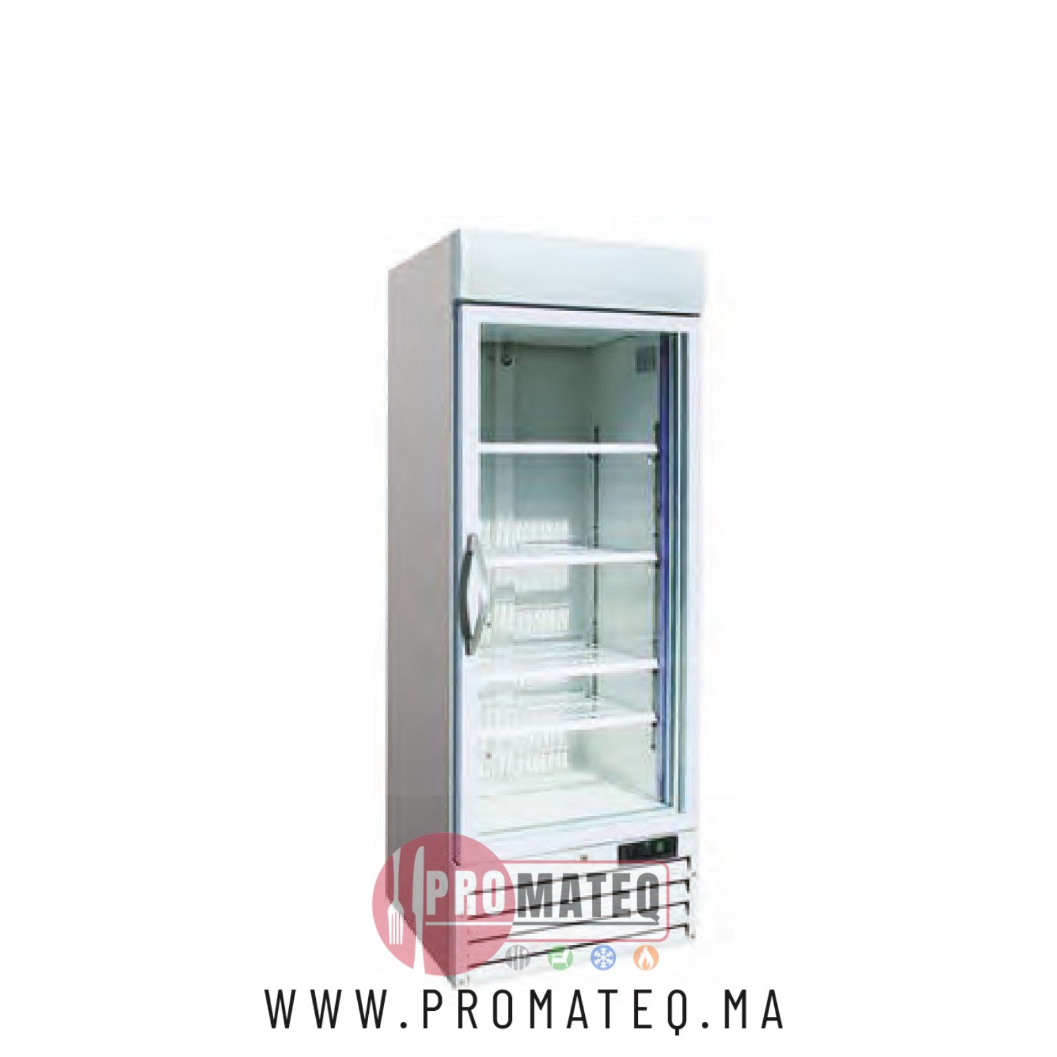 ARMOIRE NEGATIVE 1 PORTE VITREE 412 L – FRESCO