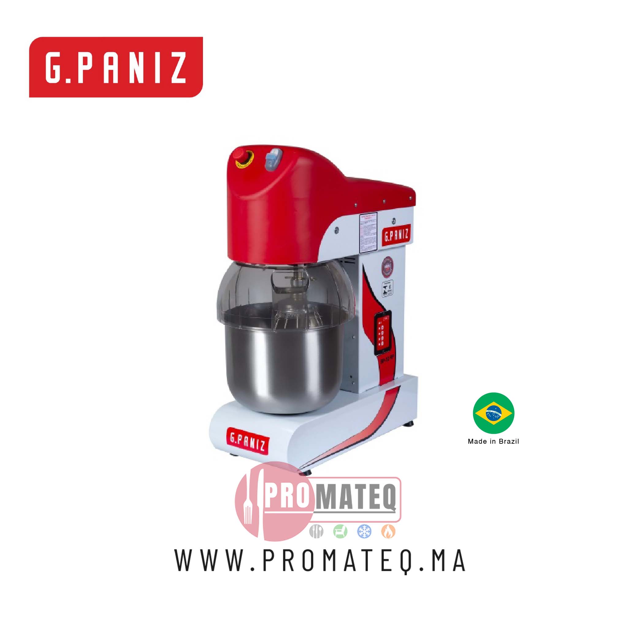 BATTEUR MELLANGEUR 12 L 4 VITESSES 220 V BP12RP