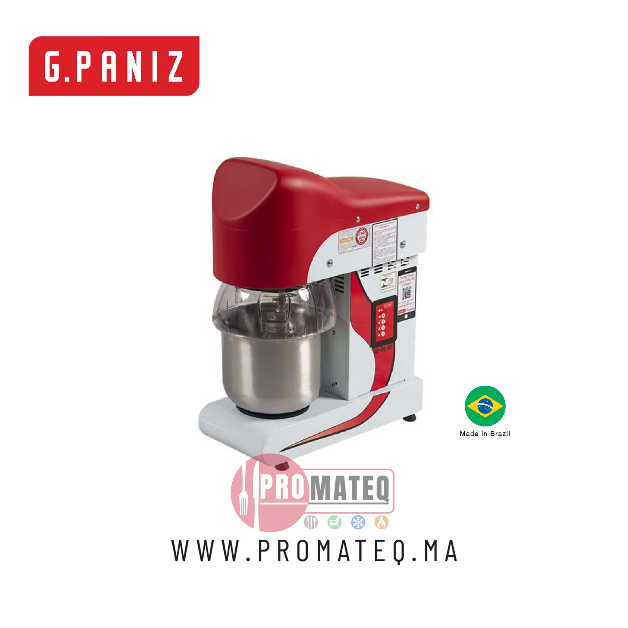 BATTEUR MELLANGEUR 6 L 4 VITESSES 220 V BP05RP