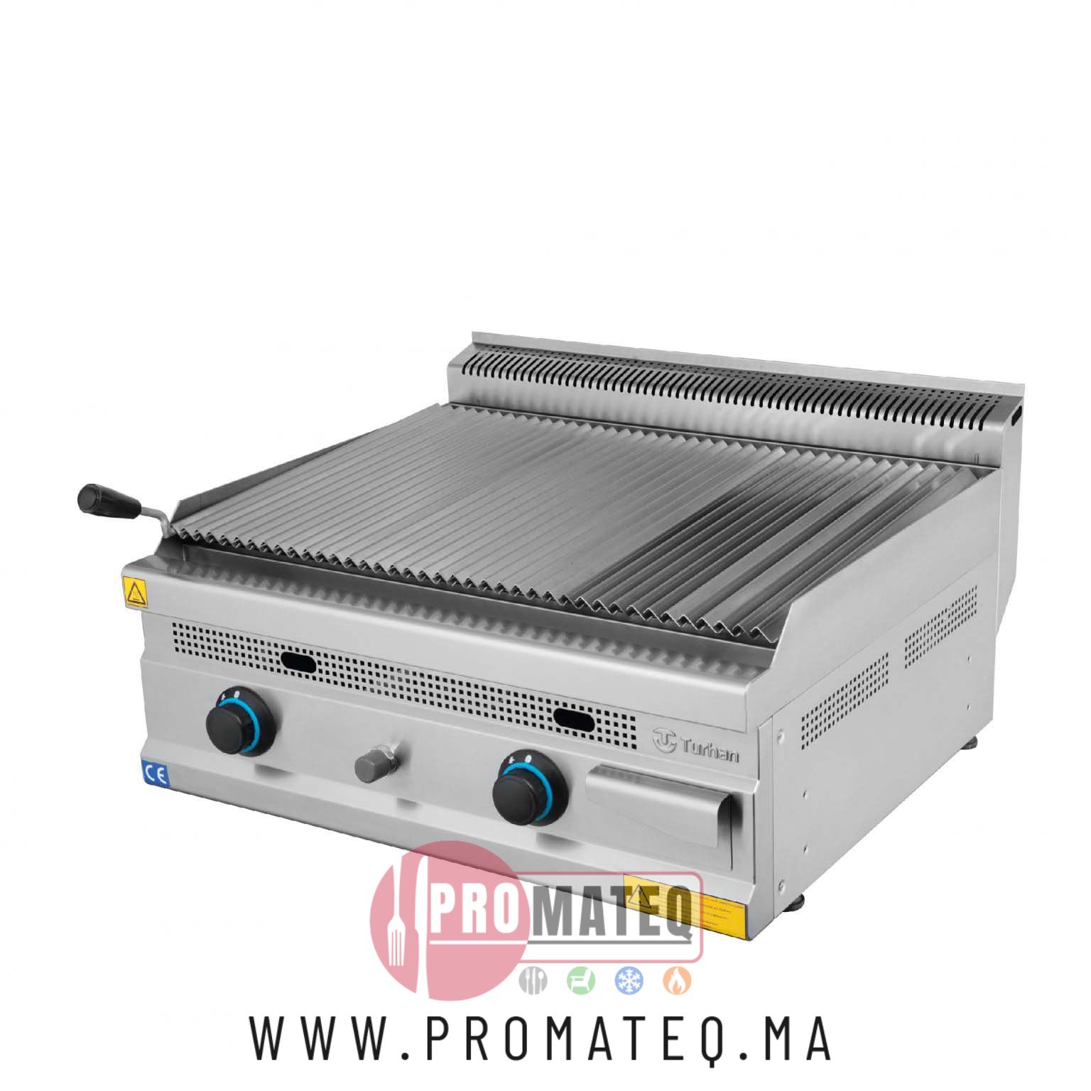 Barbecue à Pierres Volcaniques Double Posable à Gaz – ESTUFA