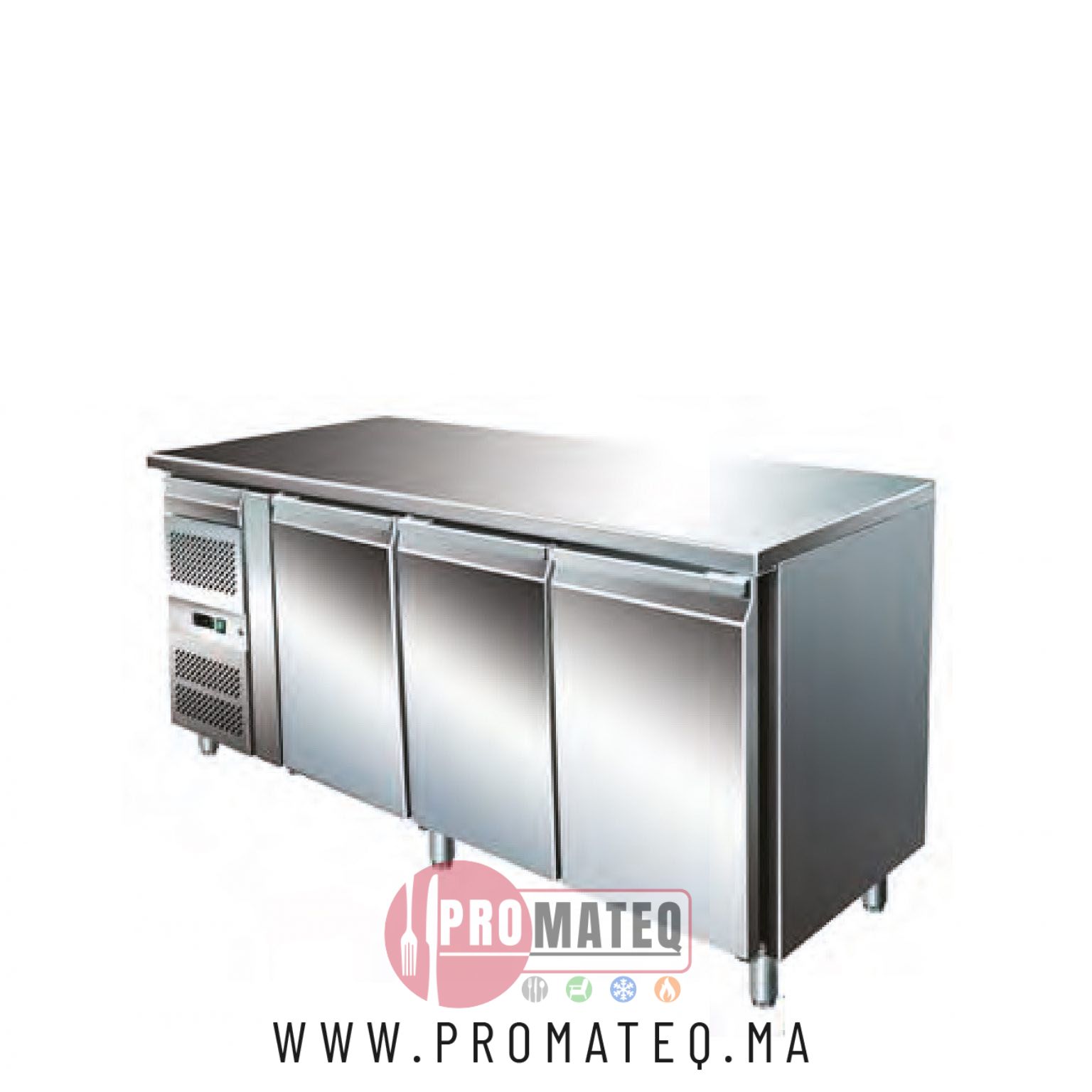 COMPTOIR BAR 3 PORTES INOX – FRESCO