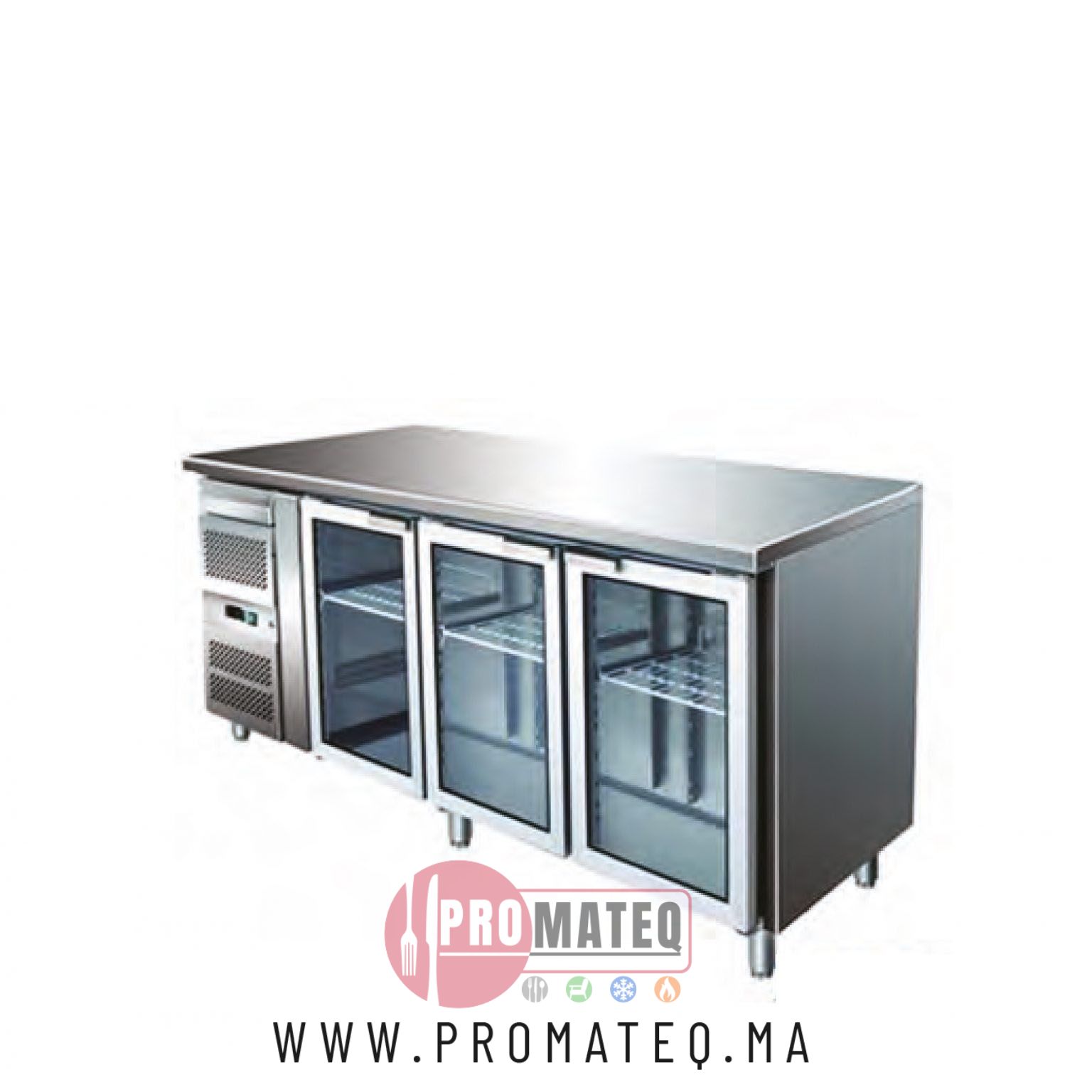 COMPTOIR BAR 3 PORTES VITREES – FRESCO
