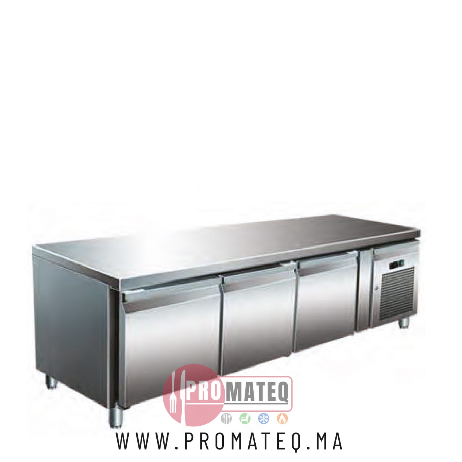COMPTOIR BAS SERIE SNACK 4 PORTES