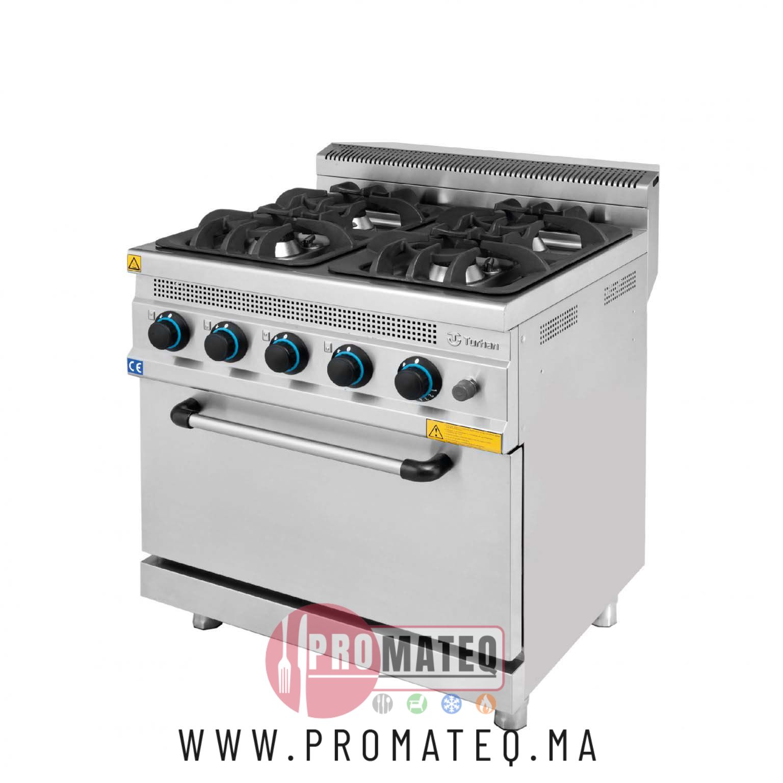 Cuisiniere 4 Feux sur Four à Gaz G700 – ESTUFA