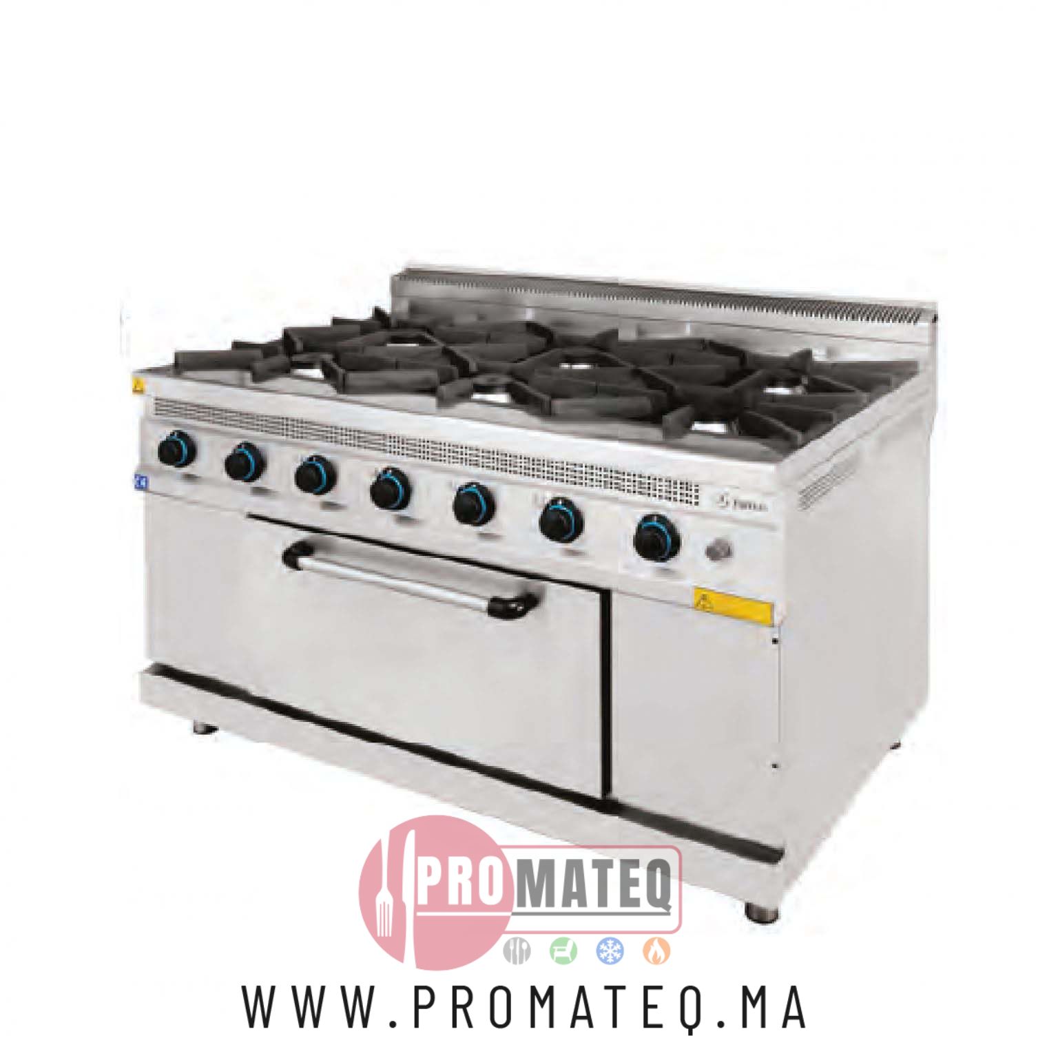 Cuisinière 6 Feux sur Four à Gaz G900 – ESTUFA