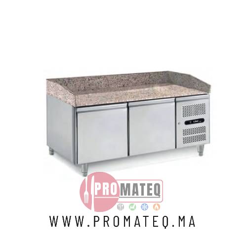 Meuble a pizza Dessus Marbre sans Vitrine Ventile 1.80 M