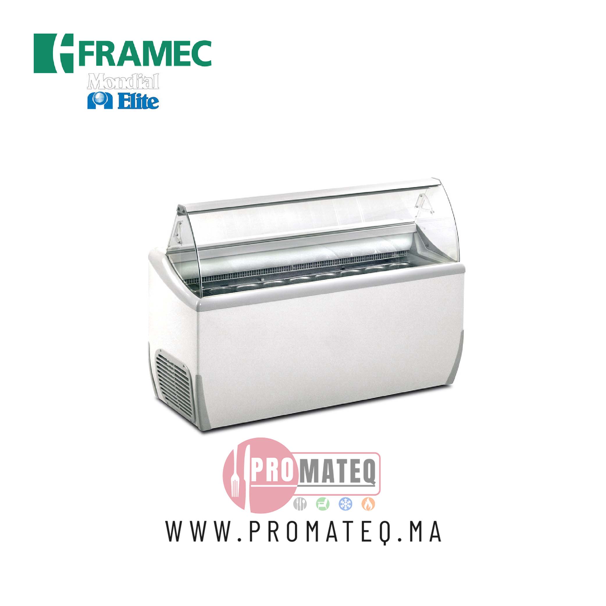 VITRINE A GLACE 9 BACS BOMBE J9EXTRA