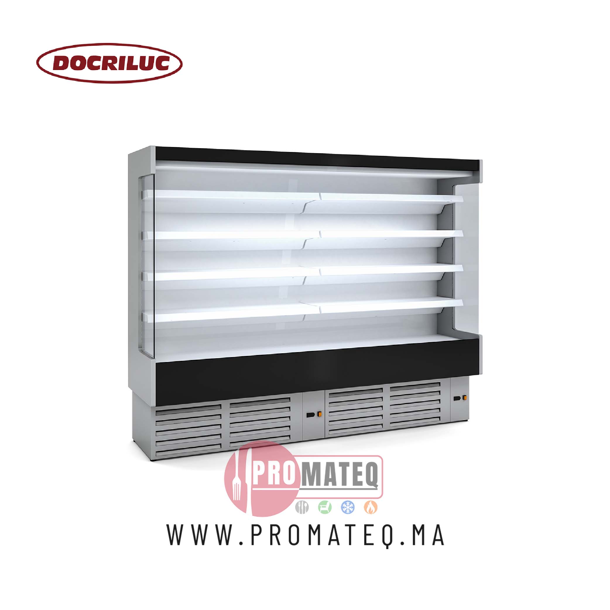 VITRINE MURALE 1.90m BLANCHE M-6-190-BL