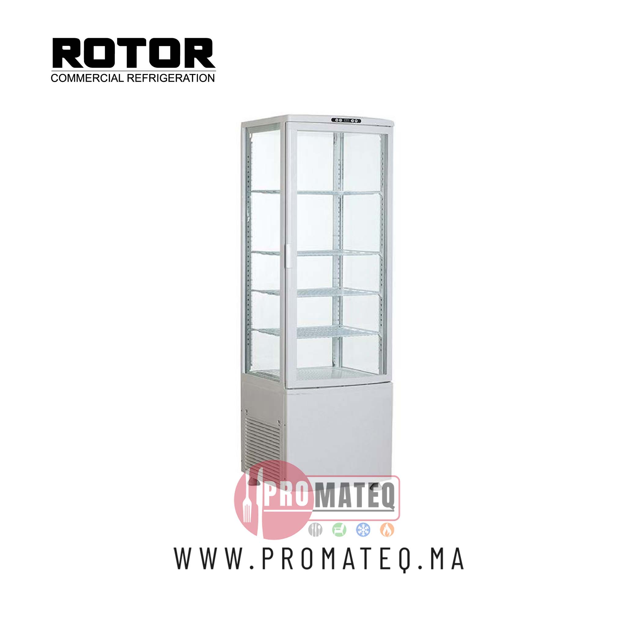 VITRINE REFRIGEREE 4 FACES 215L RT-215L