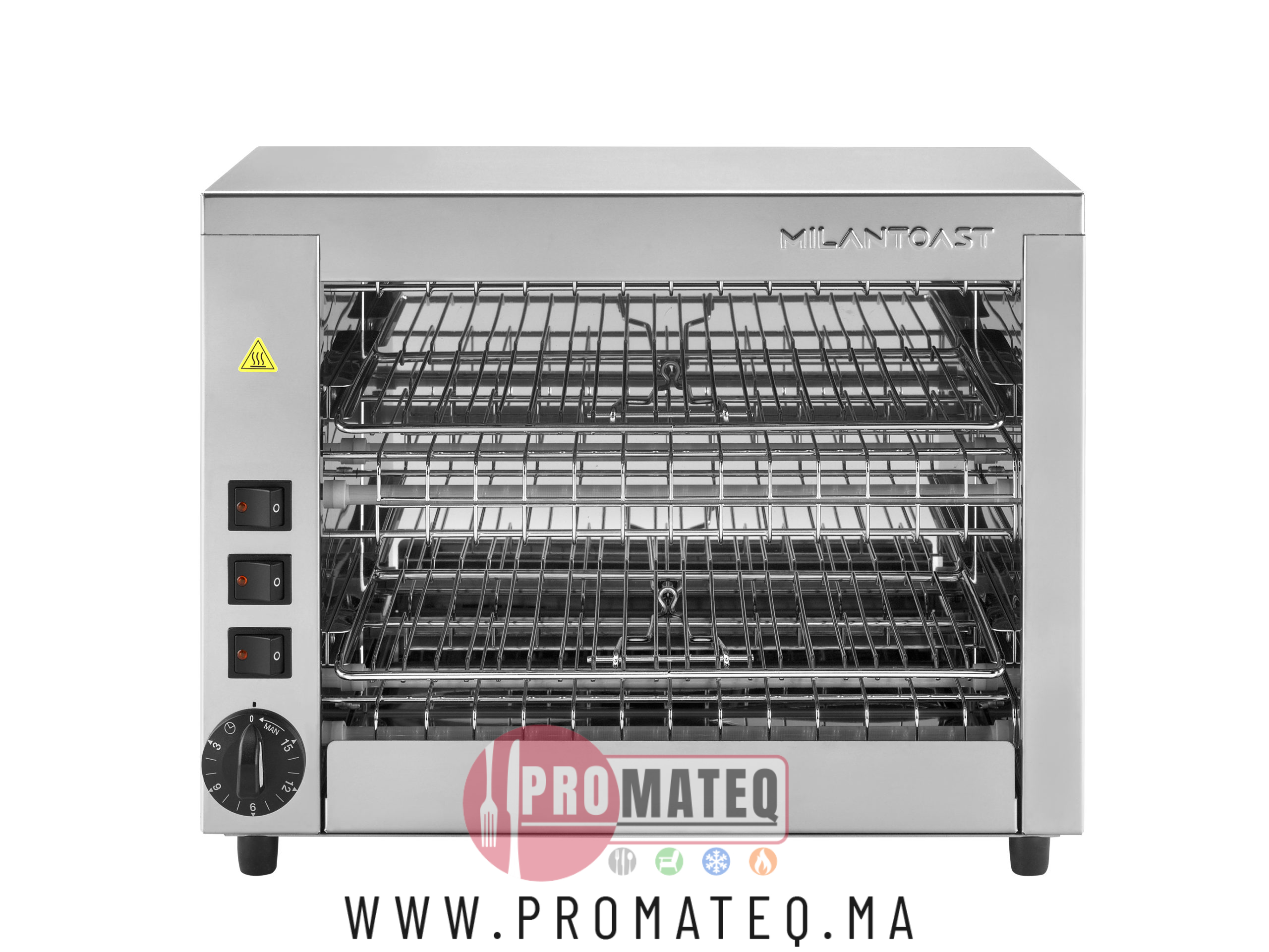 toaster electrique 2 niveaux réf 014055 milantoast – italie